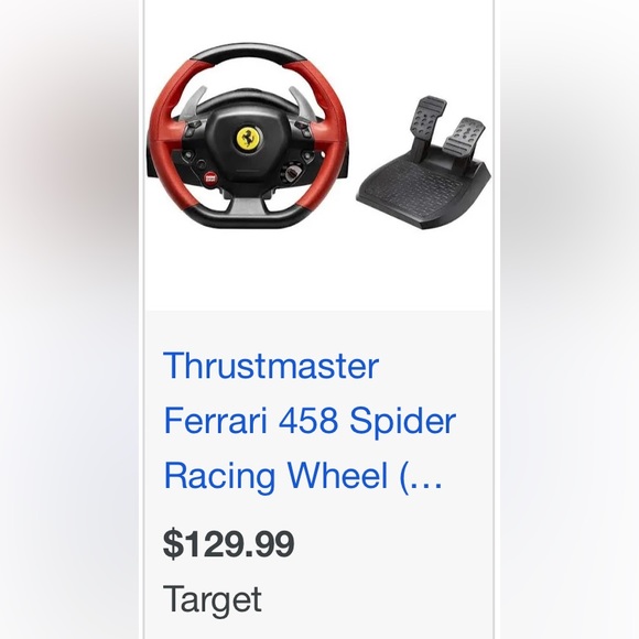 Thrustmaster steering wheel and peddles for XBox - Picture 2 of 2